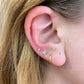 heylove Pendiente primera puesta CIRCONITA 2 MM ORO