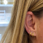 heylove Pendiente primera puesta CIRCONITA 2 MM ORO