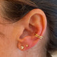 heylove Pendiente primera puesta CIRCONITA 2 MM ORO