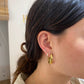 heylove Pendiente primera puesta CRISTAL 3 MM ORO