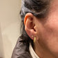 heylove Pendiente primera puesta CRISTAL 3 MM ORO