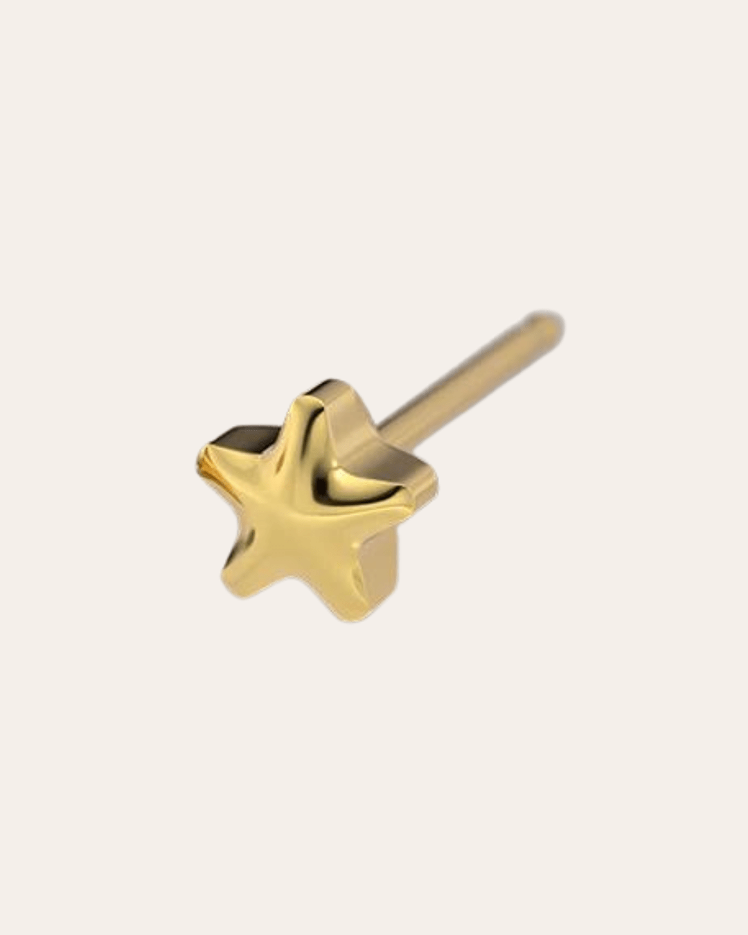 heylove Pendiente primera puesta ESTRELLA 3 MM ORO