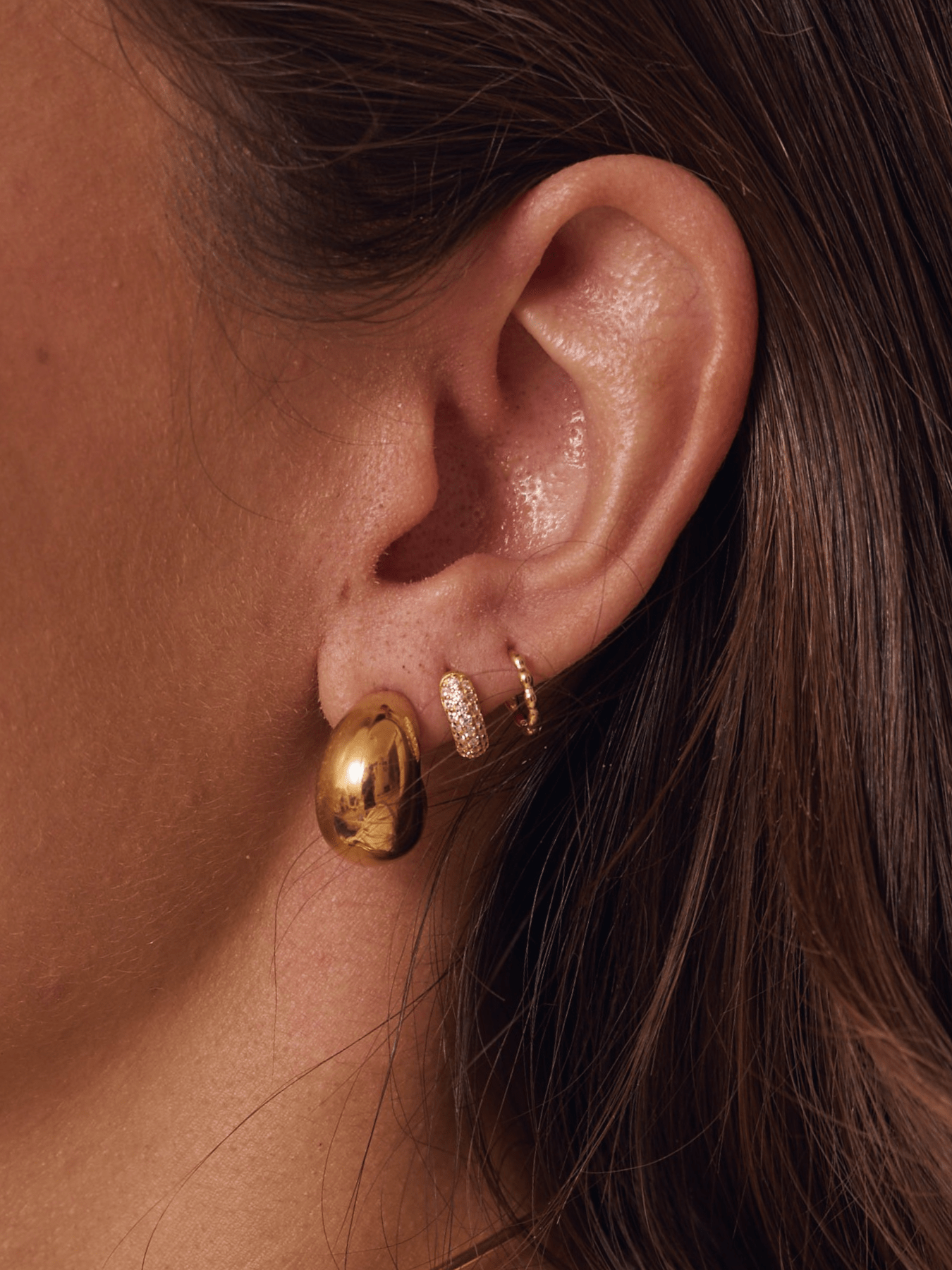 heylove PENDIENTES AROS AMAZONAS ACERO 18/22 MM