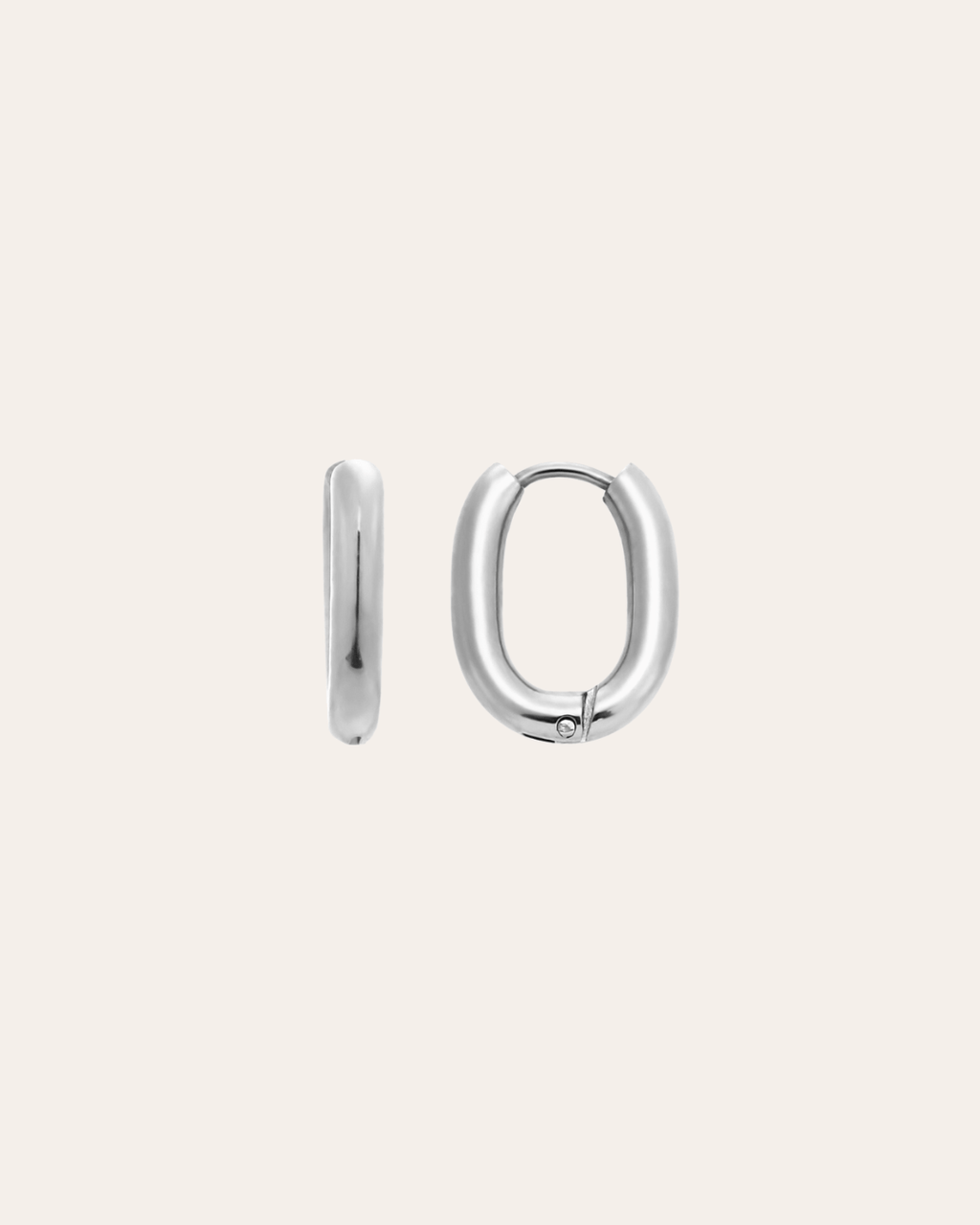 heylove PENDIENTES AROS RECTANGLE HOOPS ACERO