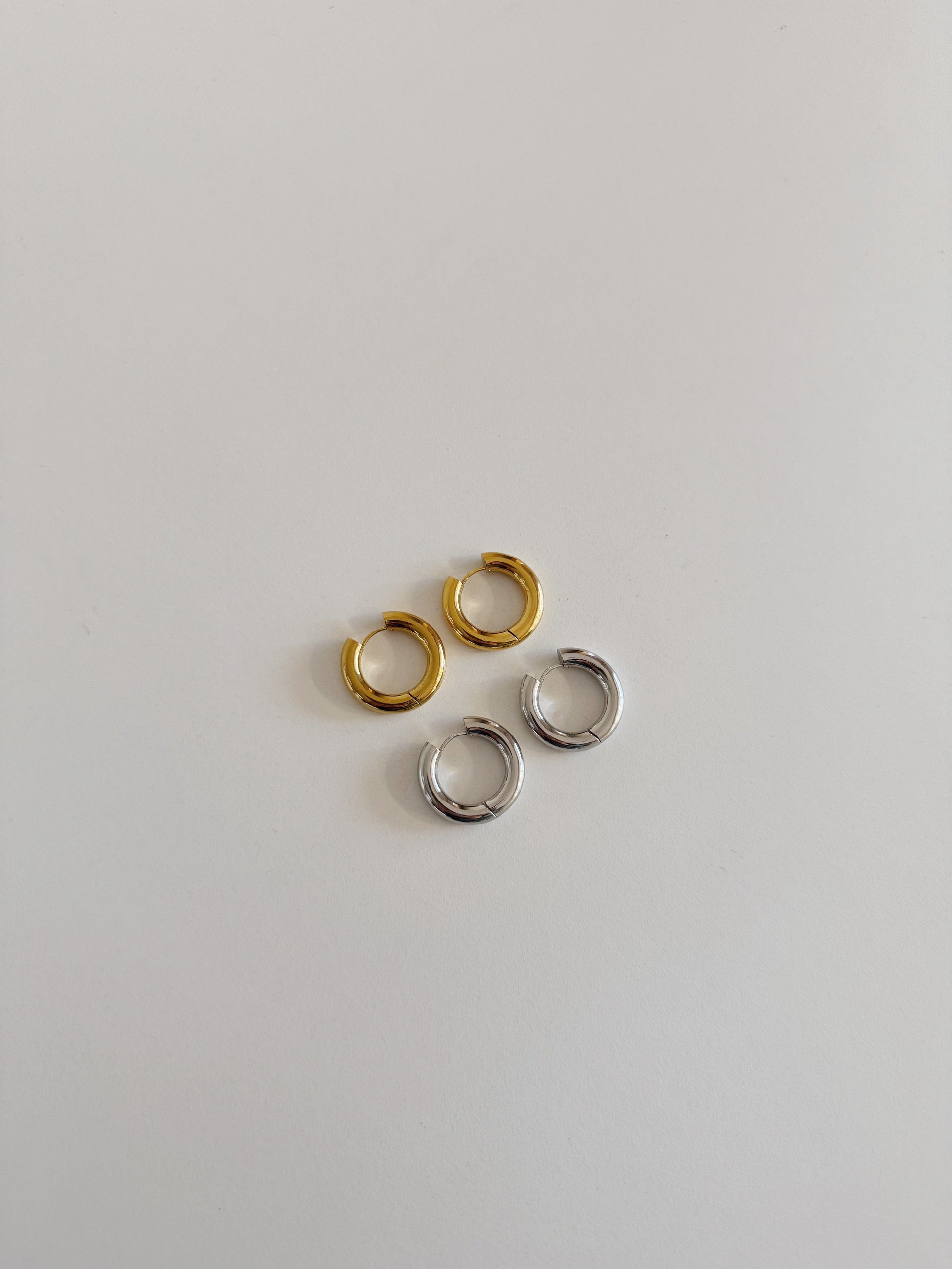 heylove PENDIENTES AROS USUAL ACERO