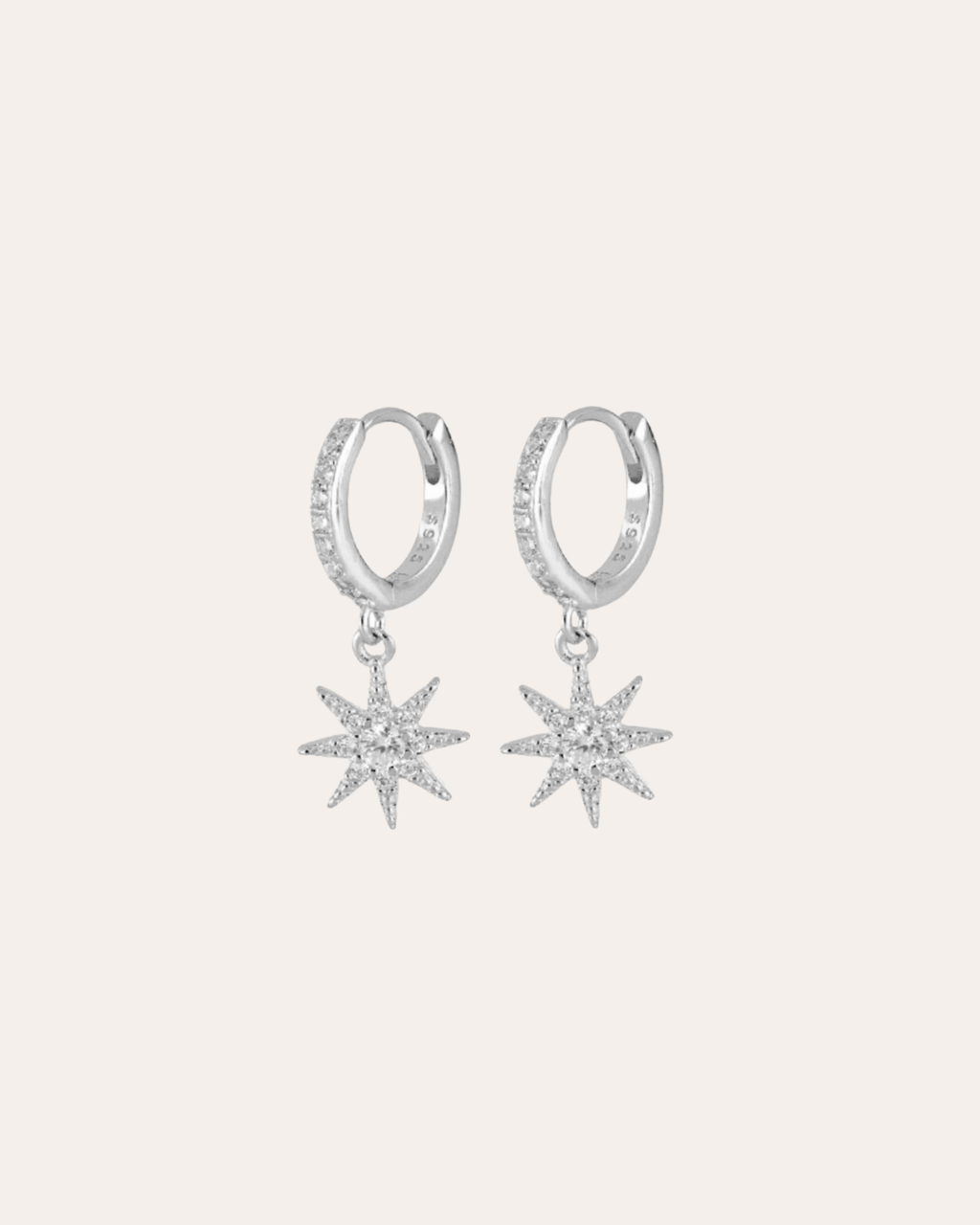 heylove PENDIENTES PENDIENTES BIG COSMIC STAR HOOPS