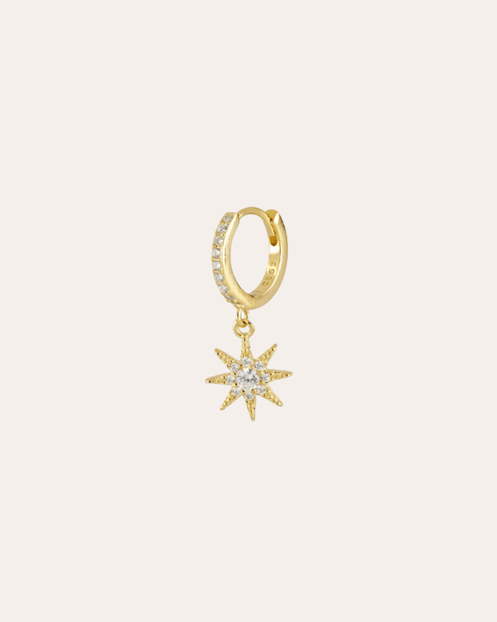 heylove PENDIENTES PENDIENTES BIG COSMIC STAR HOOPS