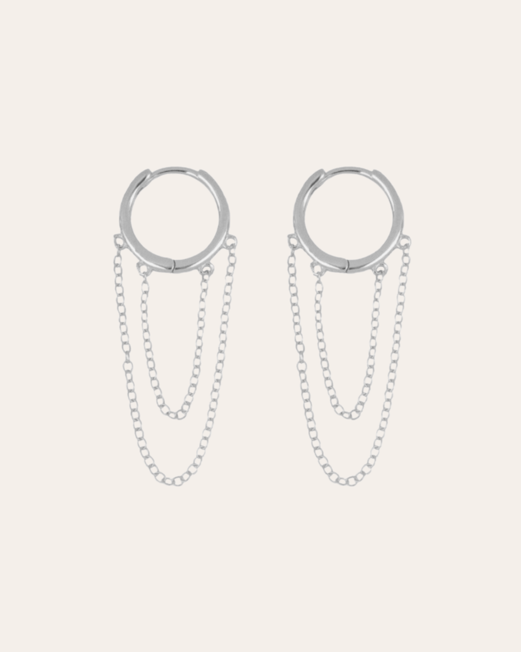 heylove PENDIENTES PENDIENTES DAKOTA DOUBLE CHAIN