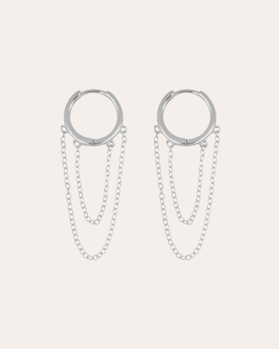 heylove PENDIENTES PENDIENTES DAKOTA DOUBLE CHAIN
