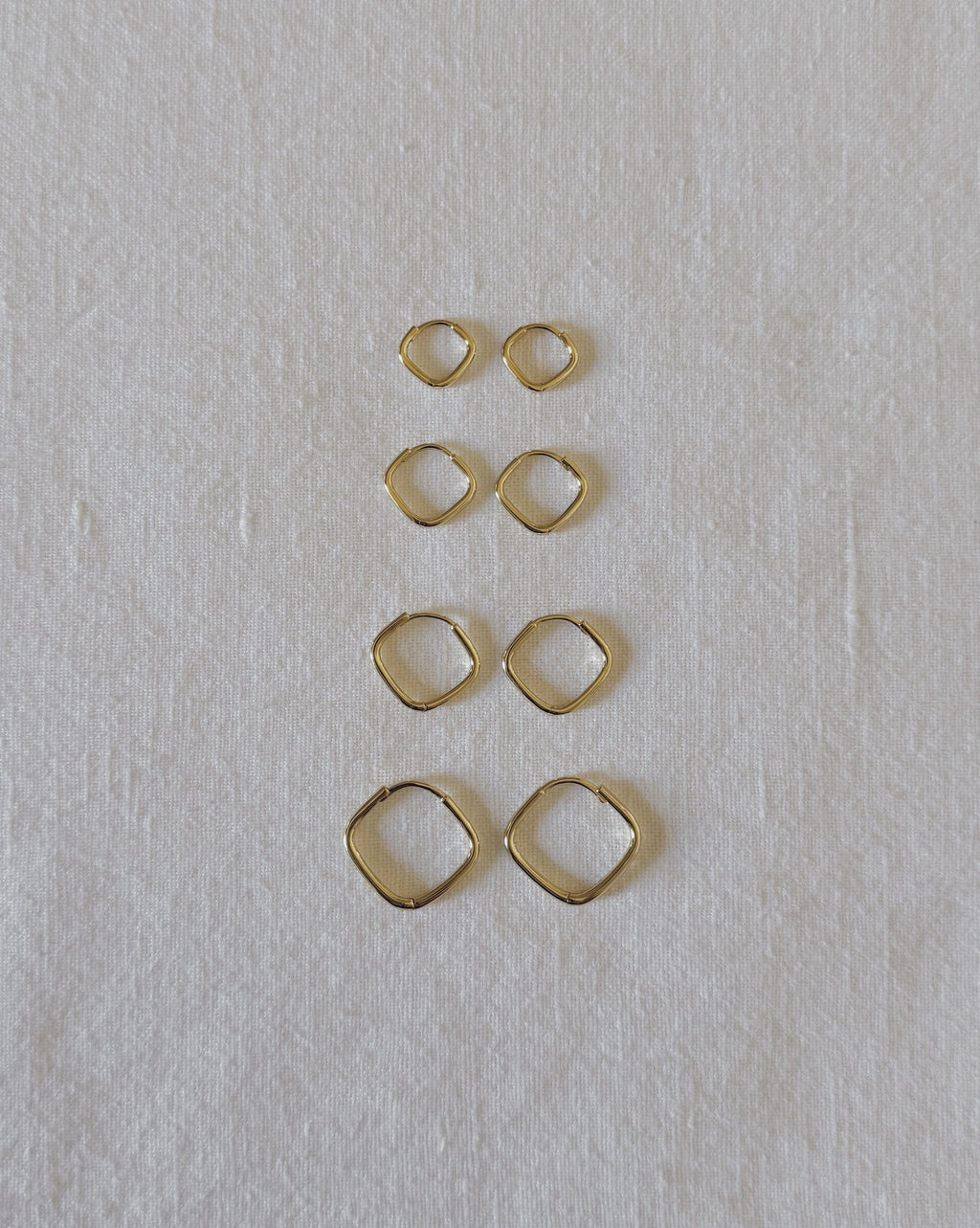heylove PENDIENTES PENDIENTES DIAMOND HOOPS 8/10/12/15 MM