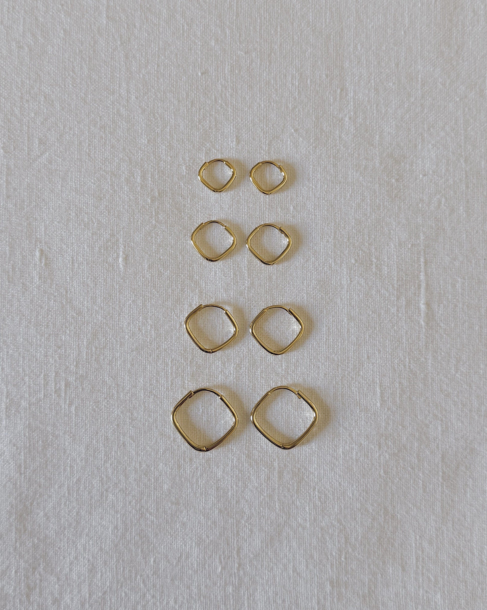 heylove PENDIENTES PENDIENTES DIAMOND HOOPS 8/10/12/15 MM