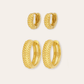 heylove PENDIENTES PENDIENTES DOTS HOOPS