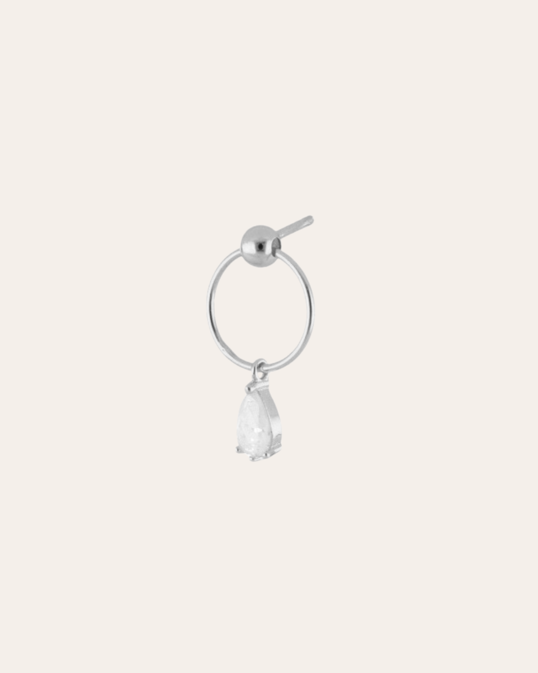 heylove PENDIENTES PENDIENTES FLAT HOOP CZ