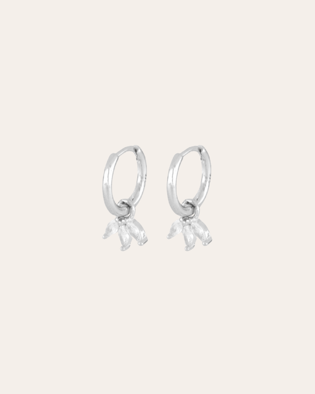 heylove PENDIENTES PENDIENTES FLOWER DROP HOOPS
