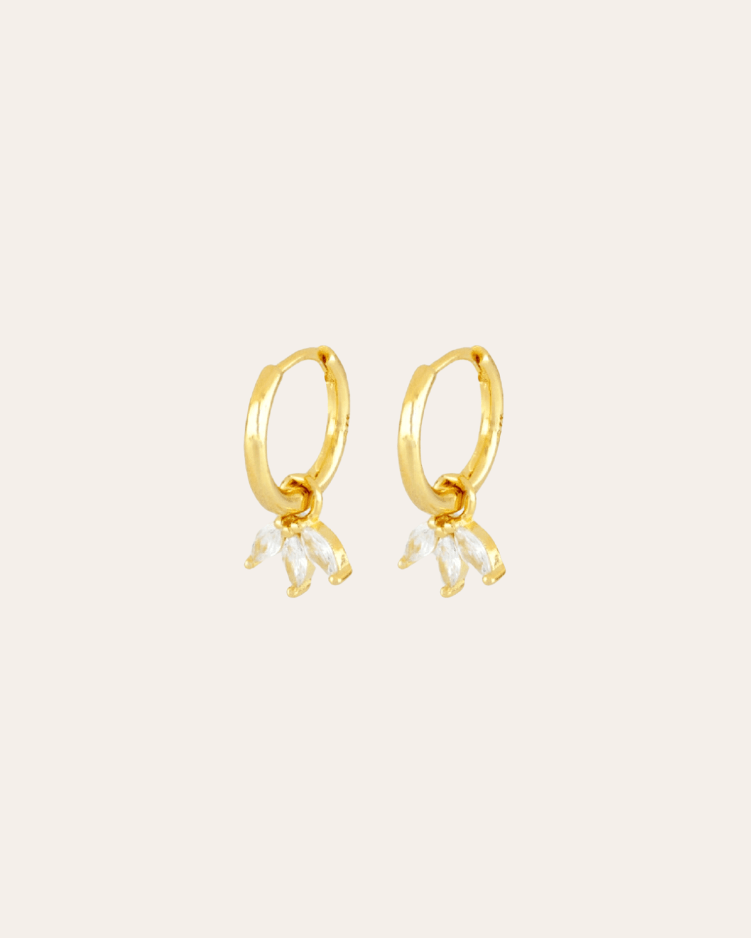 heylove PENDIENTES PENDIENTES FLOWER DROP HOOPS