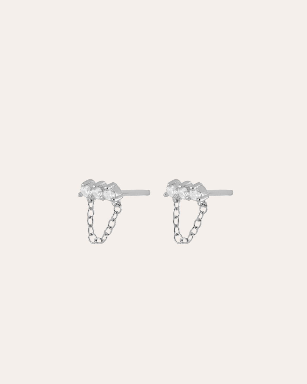 heylove PENDIENTES PENDIENTES LINE CHAIN CZ