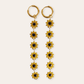 heylove Pendientes PENDIENTES MARGARITAS BLACK