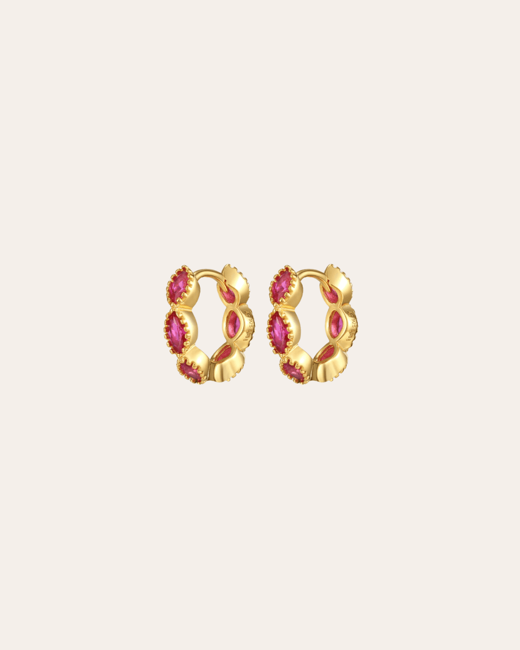 heylove PENDIENTES PENDIENTES MARQUISE HOOPS