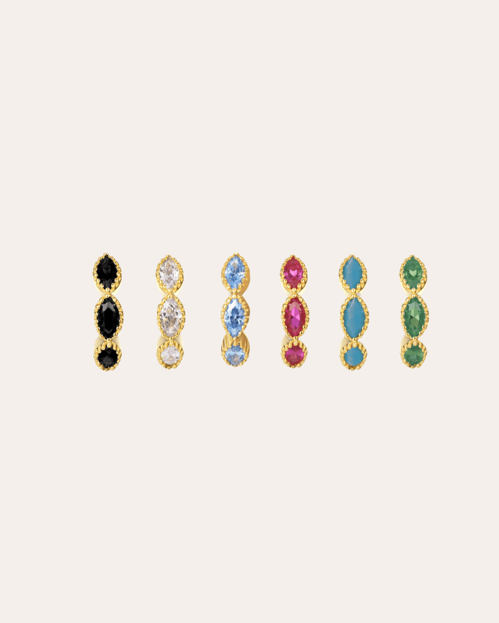heylove PENDIENTES PENDIENTES MARQUISE HOOPS