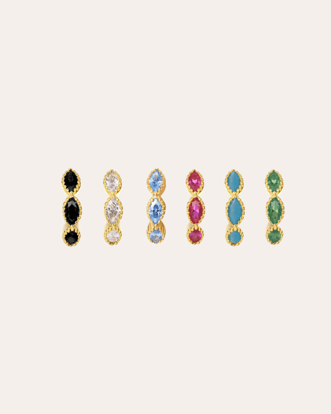 heylove PENDIENTES PENDIENTES MARQUISE HOOPS