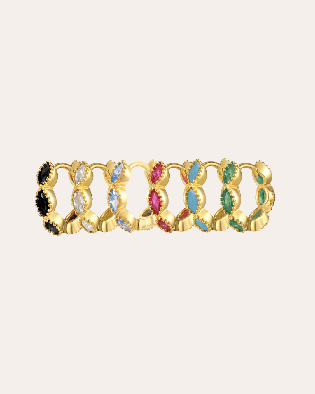 heylove PENDIENTES PENDIENTES MARQUISE HOOPS
