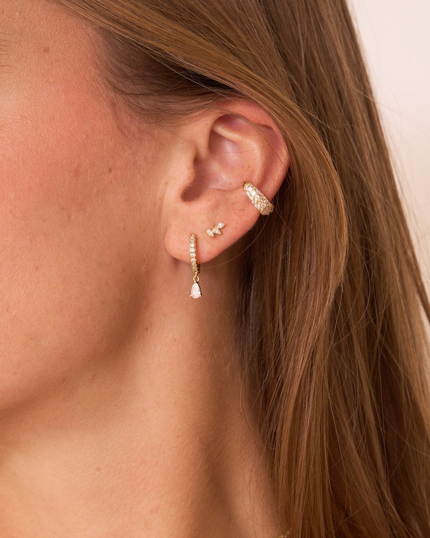 heylove PENDIENTES PENDIENTES MEDIA FLOR