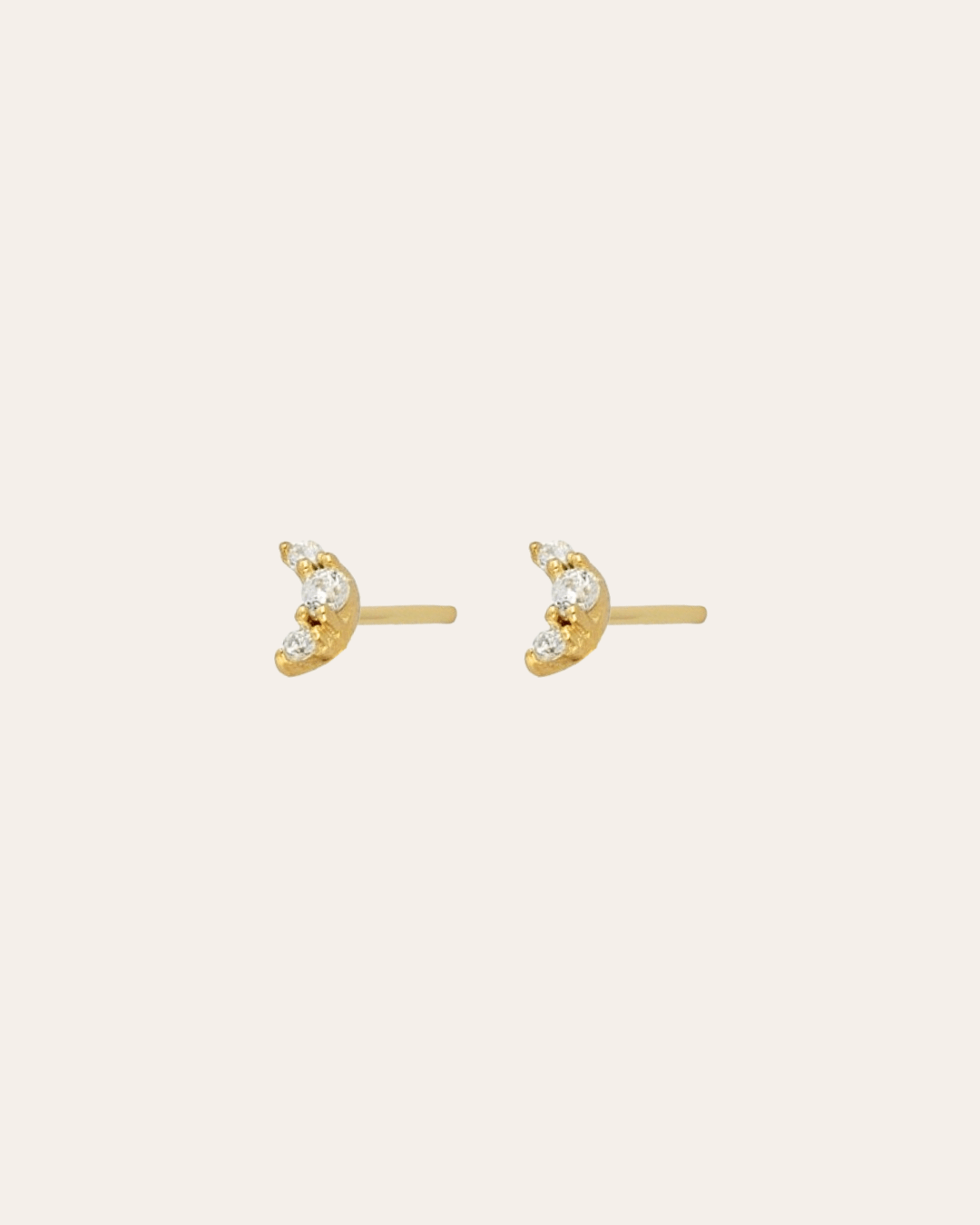 heylove PENDIENTES PENDIENTES MINI CZ MOON