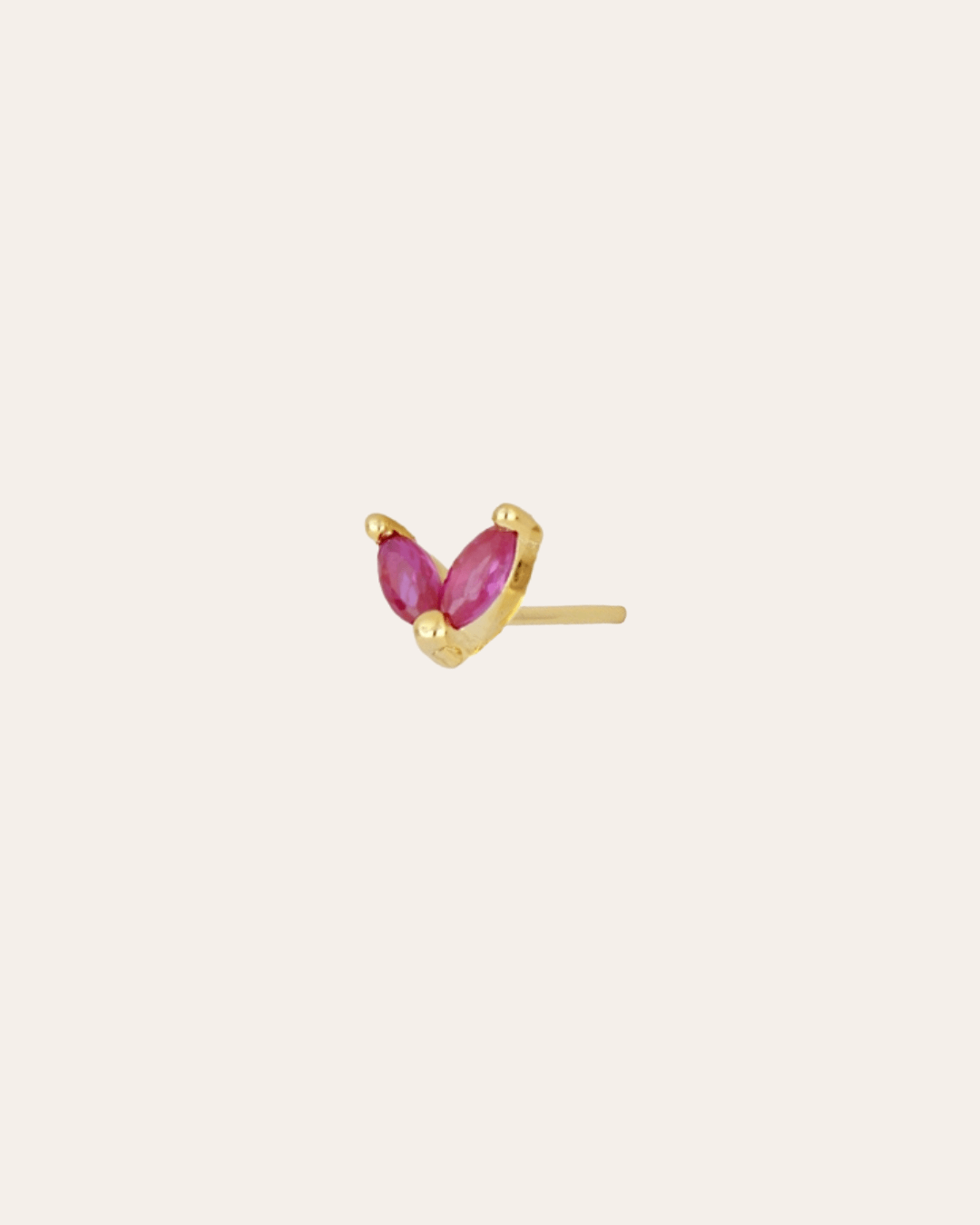 heylove PENDIENTES PENDIENTES MINI HALF FLOWER