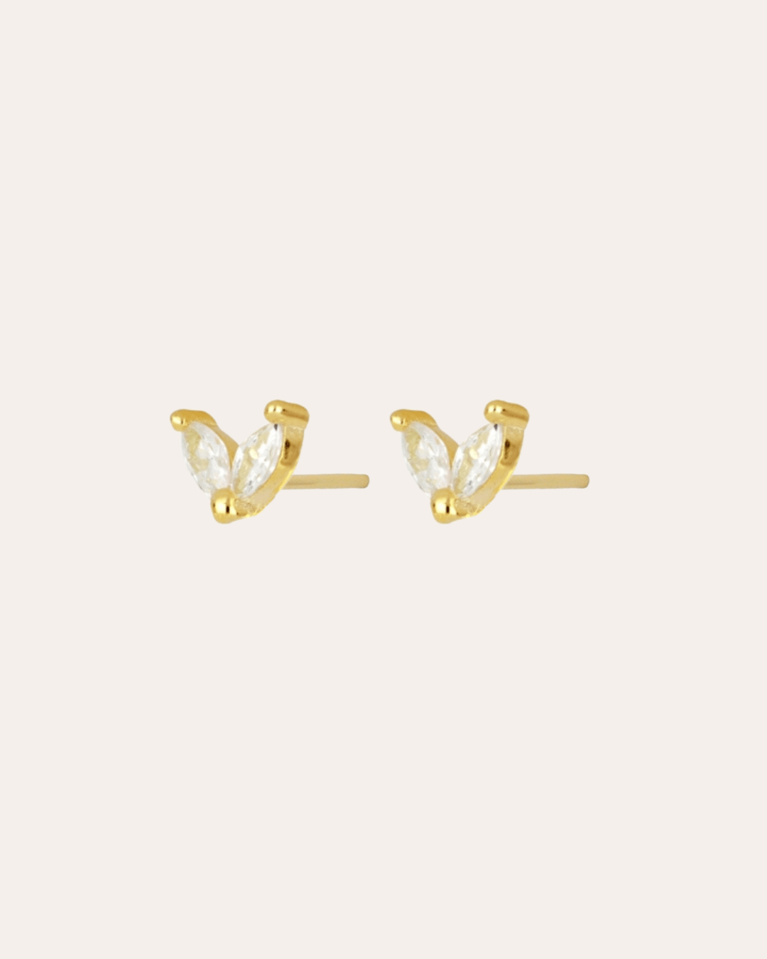 heylove PENDIENTES PENDIENTES MINI HALF FLOWER