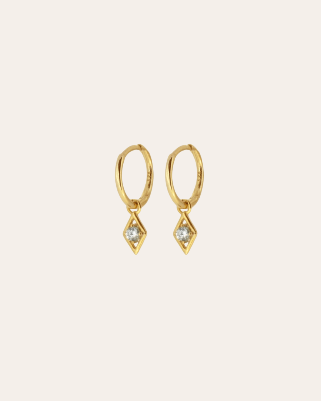 heylove PENDIENTES PENDIENTES MINI HOOPS ROMBO