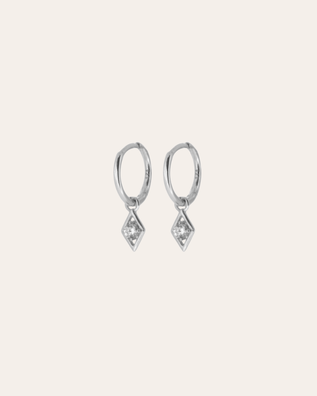 heylove PENDIENTES PENDIENTES MINI HOOPS ROMBO