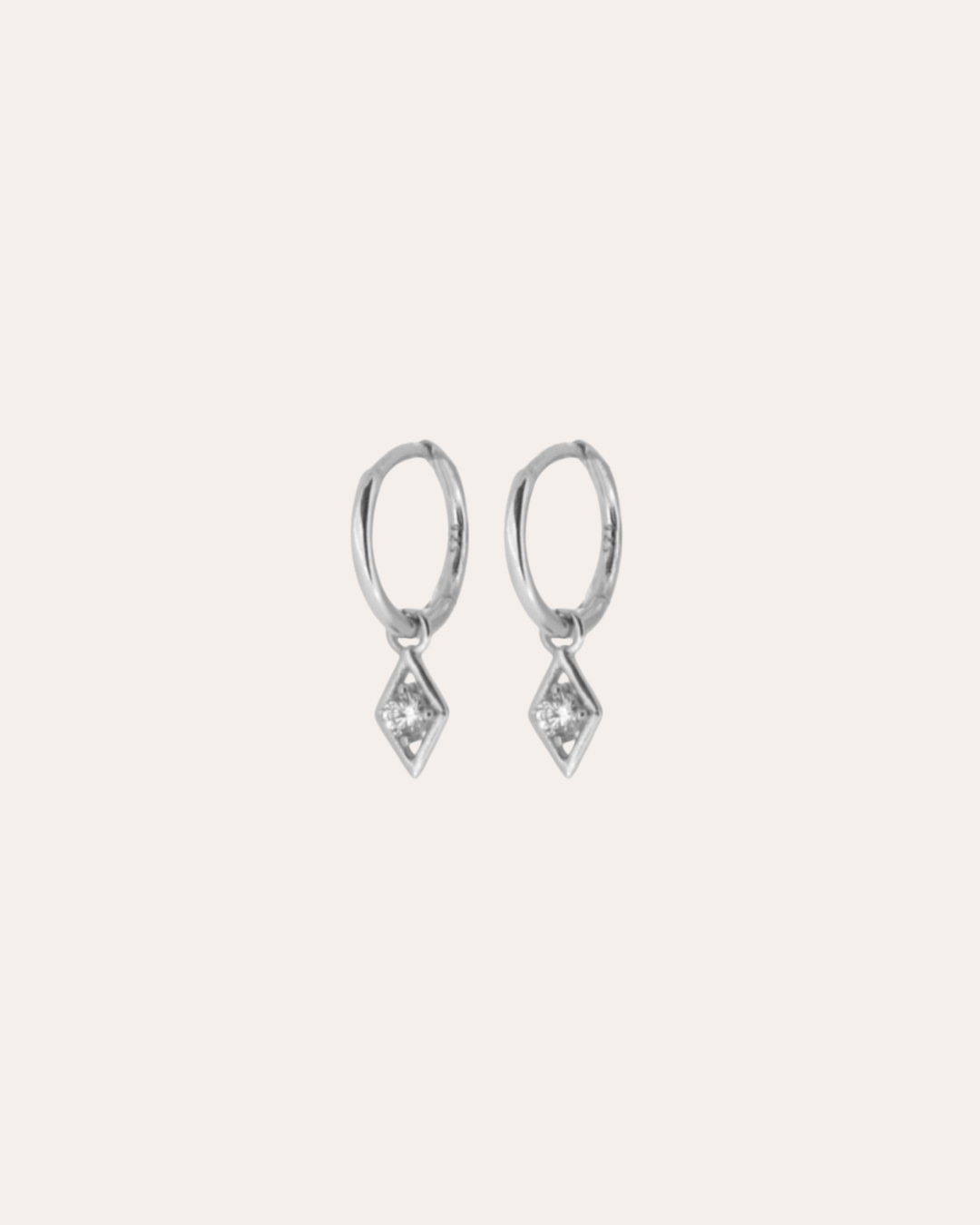 heylove PENDIENTES PENDIENTES MINI HOOPS ROMBO