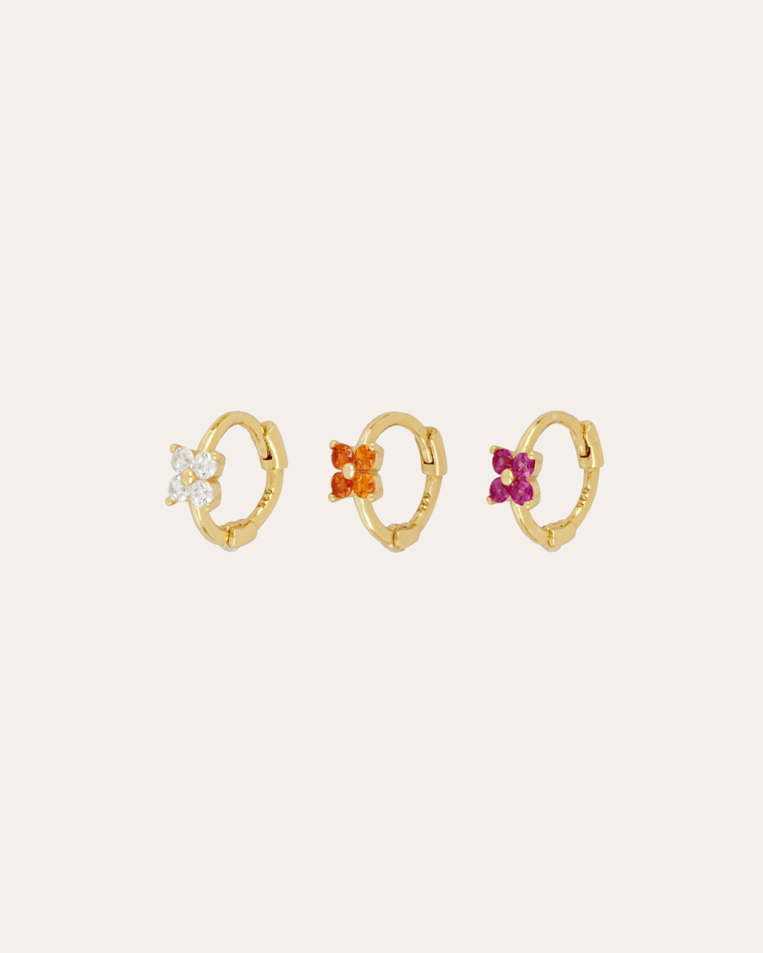 heylove PENDIENTES PENDIENTES MINI HOOPS SQUARE CZ