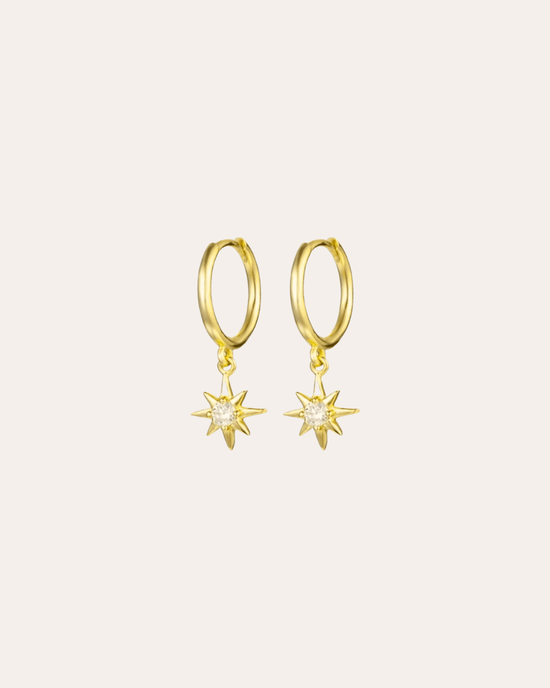 heylove PENDIENTES PENDIENTES MINI HOOPS STAR