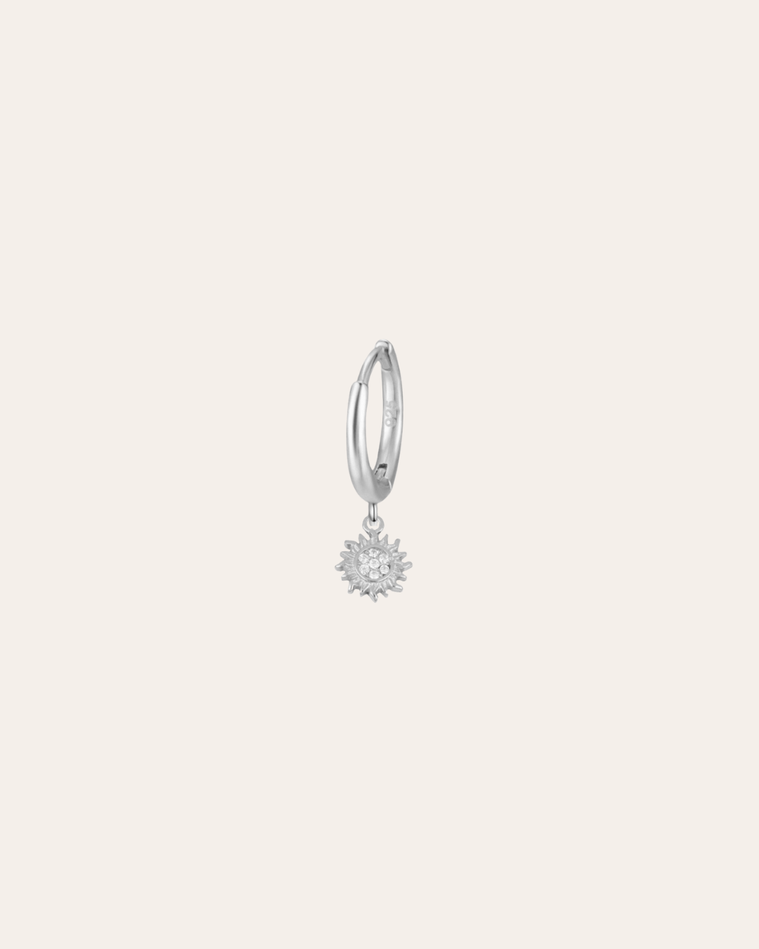 PENDIENTESheylovePENDIENTES MINI HOOPS SUN CZ | HEYLOVE