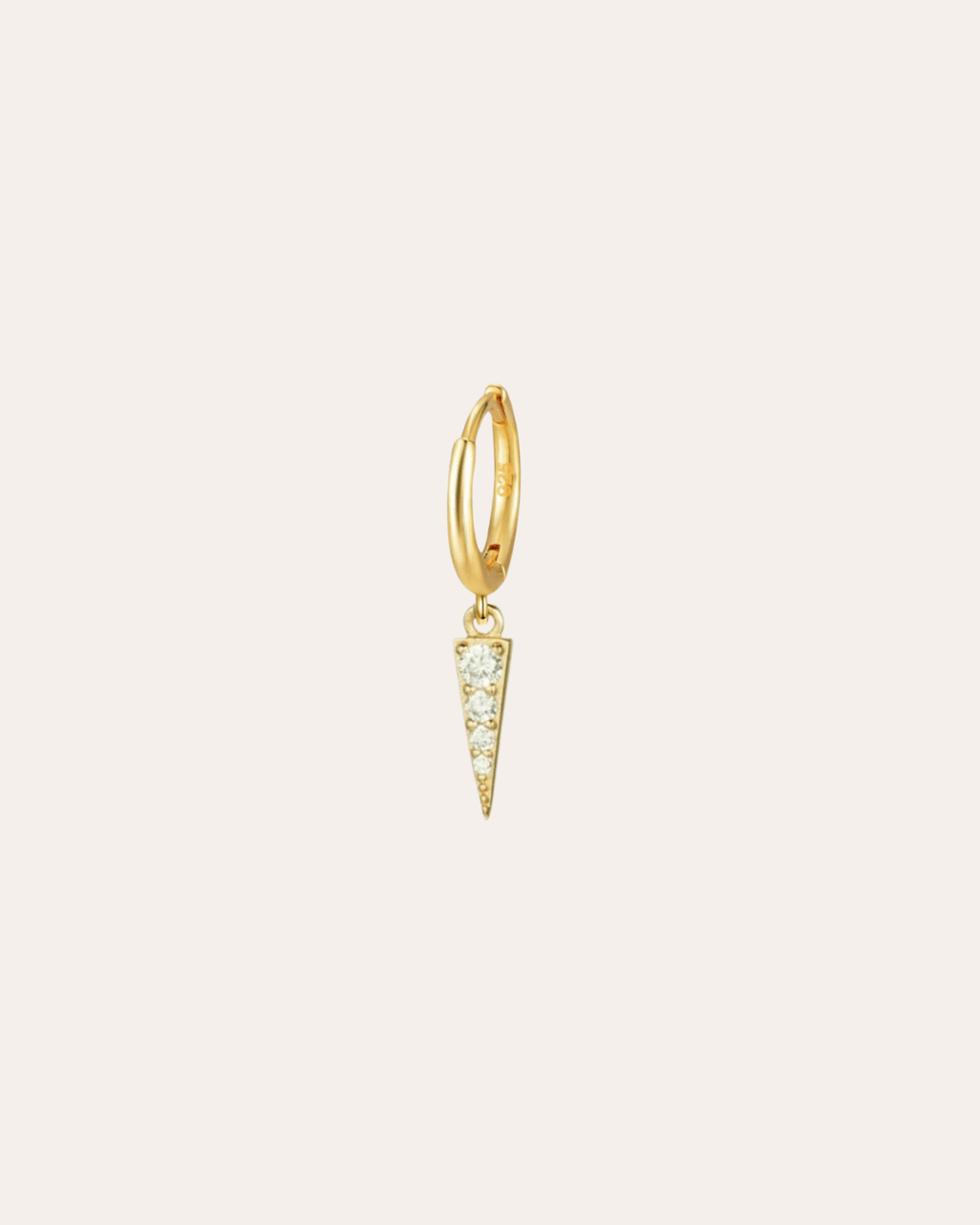 heylove PENDIENTES PENDIENTES MINI HOOPS TRIANGLE CZ