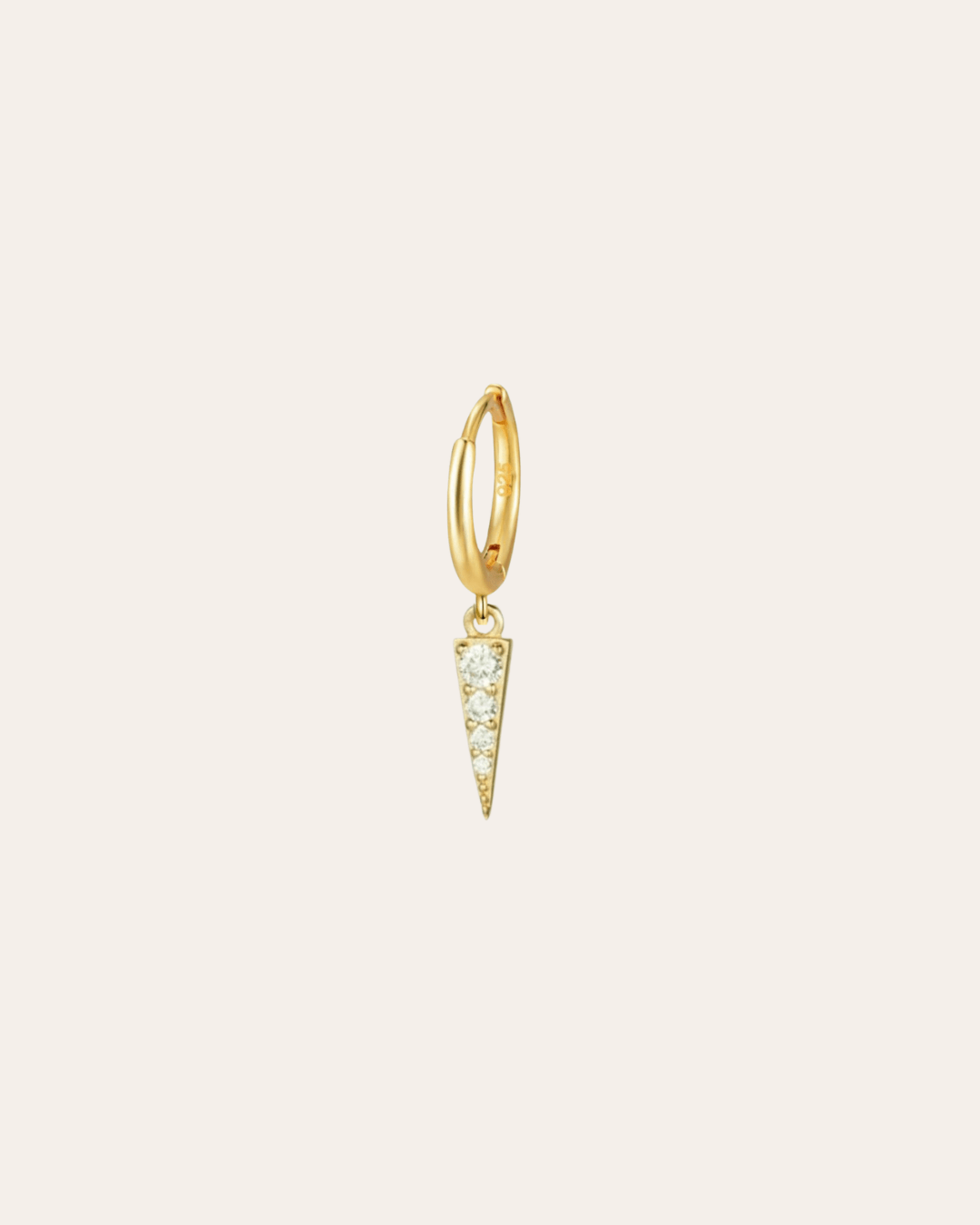 heylove PENDIENTES PENDIENTES MINI HOOPS TRIANGLE CZ