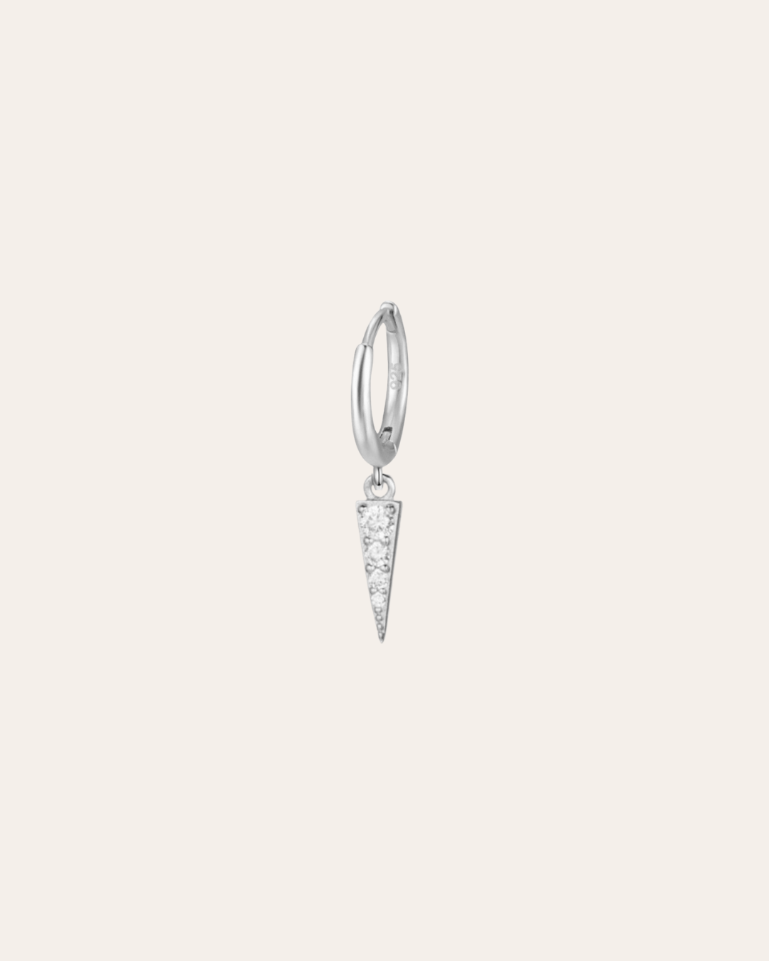 heylove PENDIENTES PENDIENTES MINI HOOPS TRIANGLE CZ