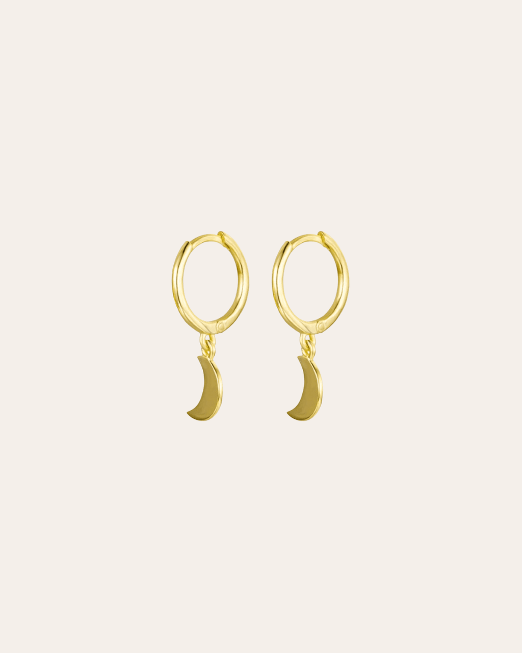 heylove PENDIENTES PENDIENTES MINI LUNA HOOPS