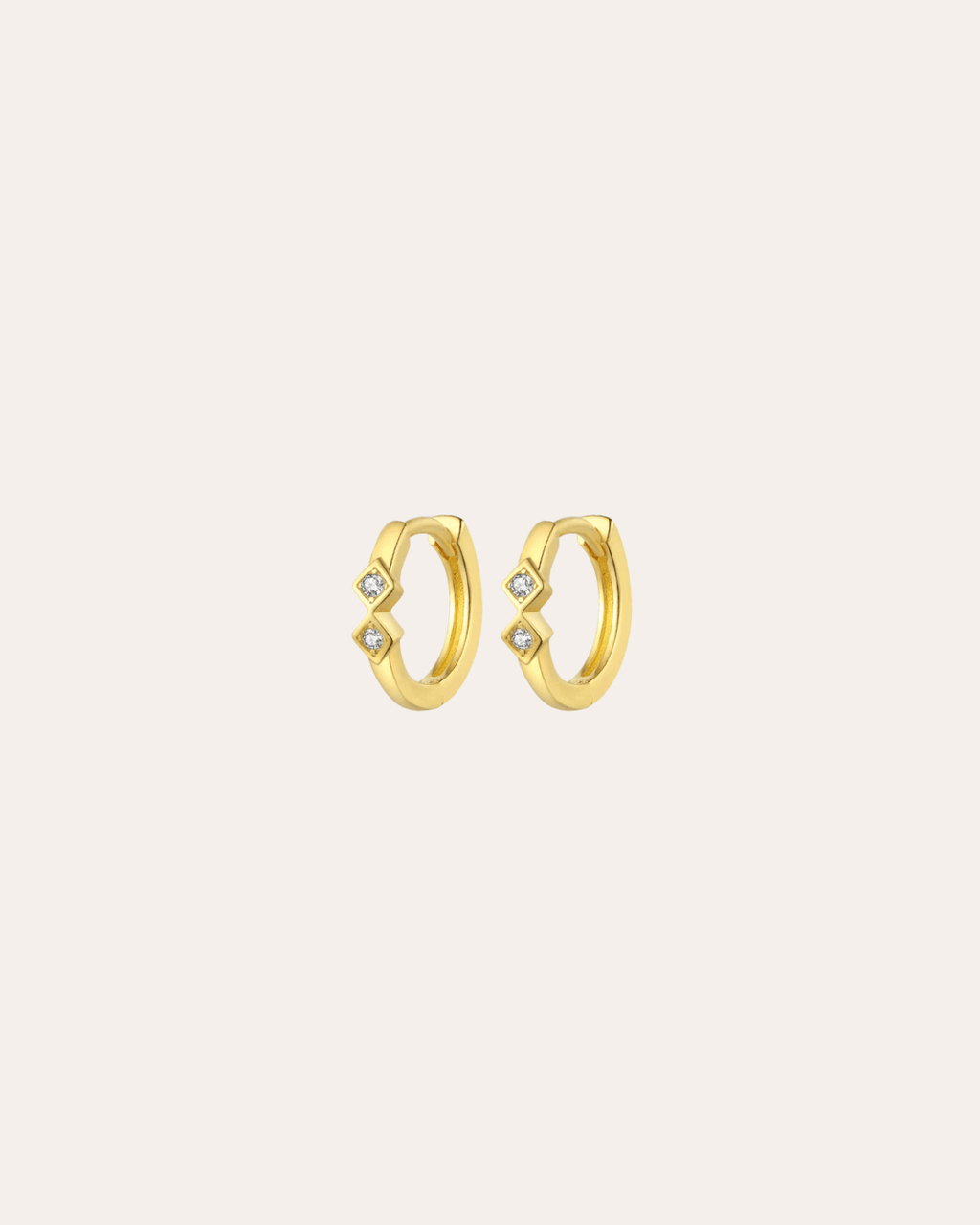 heylove PENDIENTES PENDIENTES MINI ROMBOS HOOPS