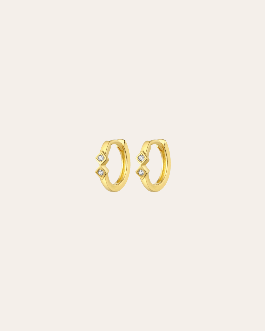 heylove PENDIENTES PENDIENTES MINI ROMBOS HOOPS