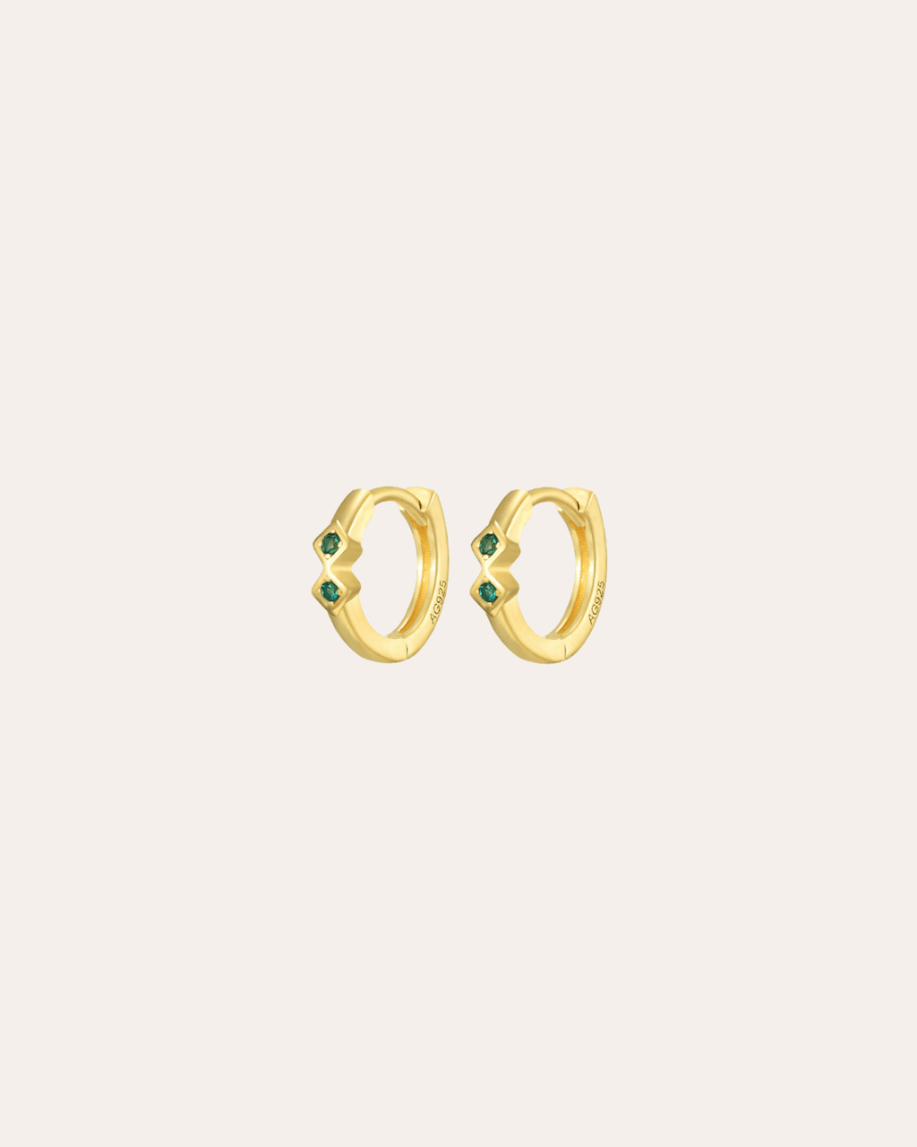 heylove PENDIENTES PENDIENTES MINI ROMBOS HOOPS