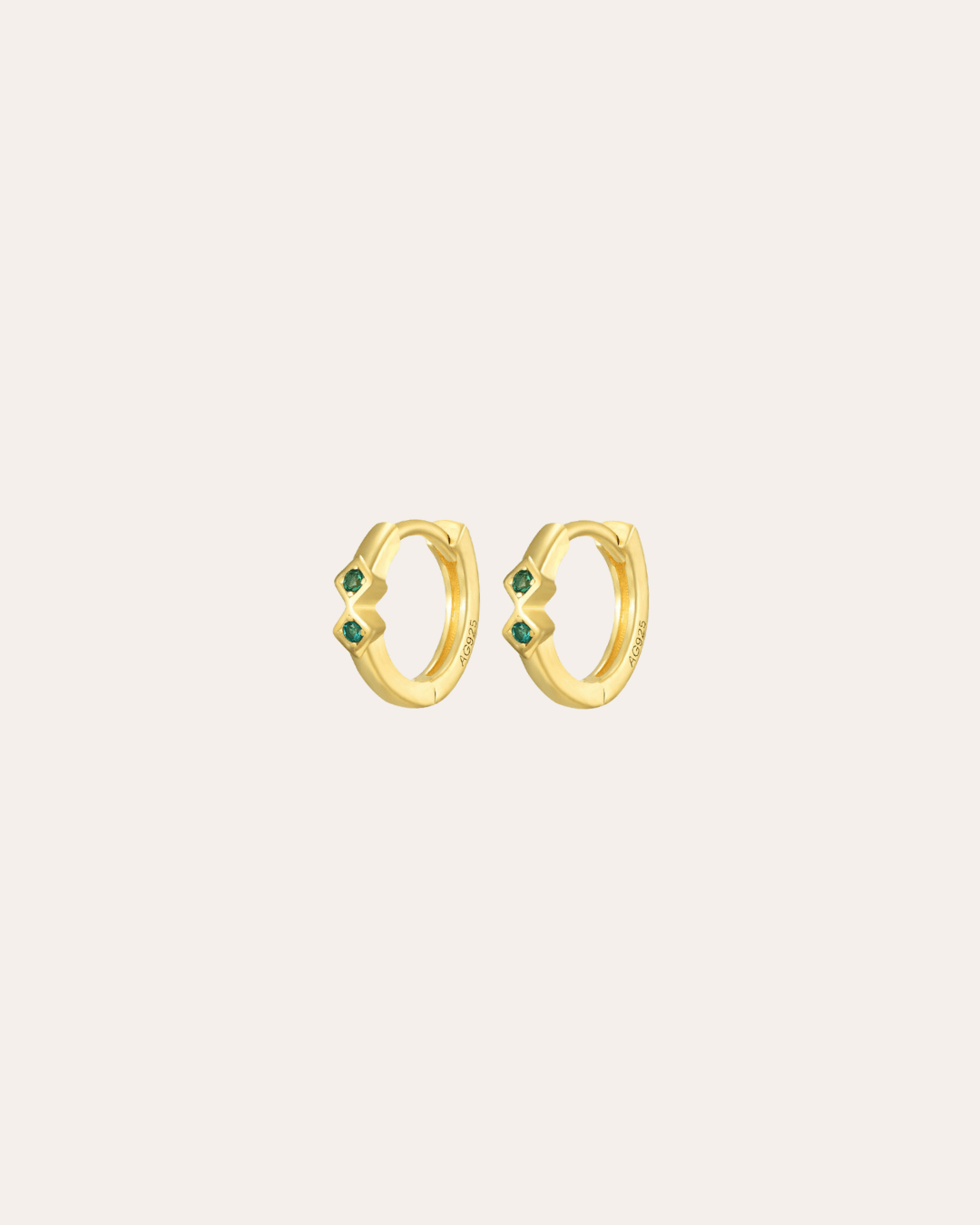 heylove PENDIENTES PENDIENTES MINI ROMBOS HOOPS