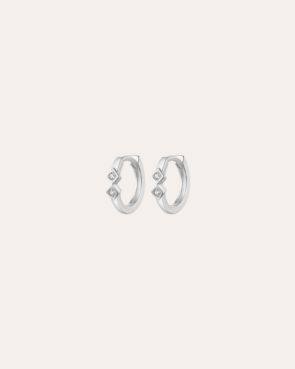 heylove PENDIENTES PENDIENTES MINI ROMBOS HOOPS