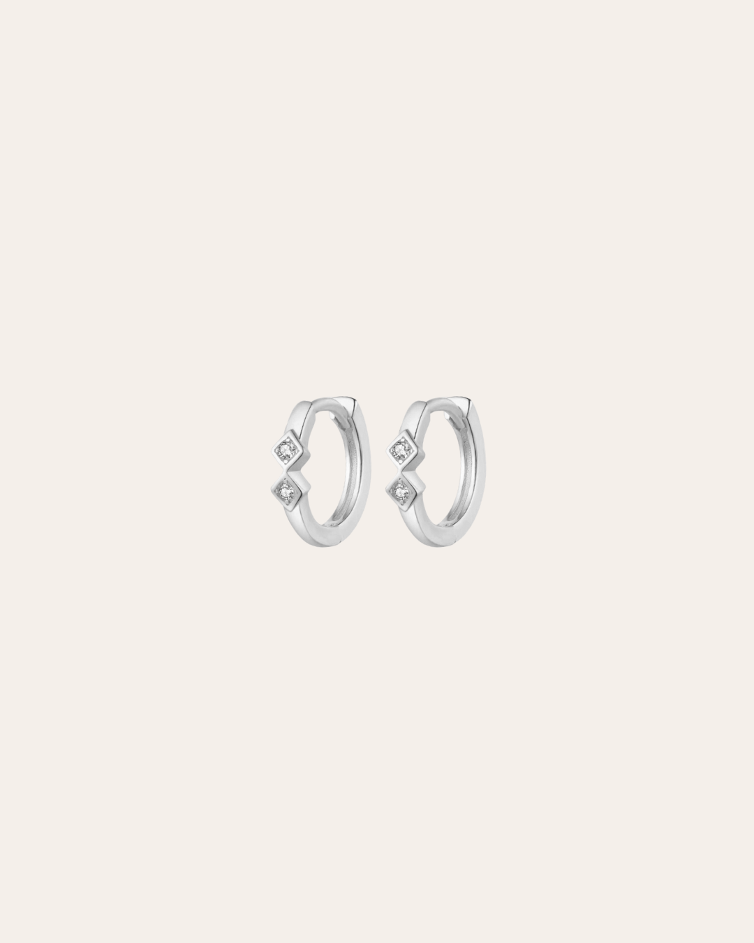 heylove PENDIENTES PENDIENTES MINI ROMBOS HOOPS