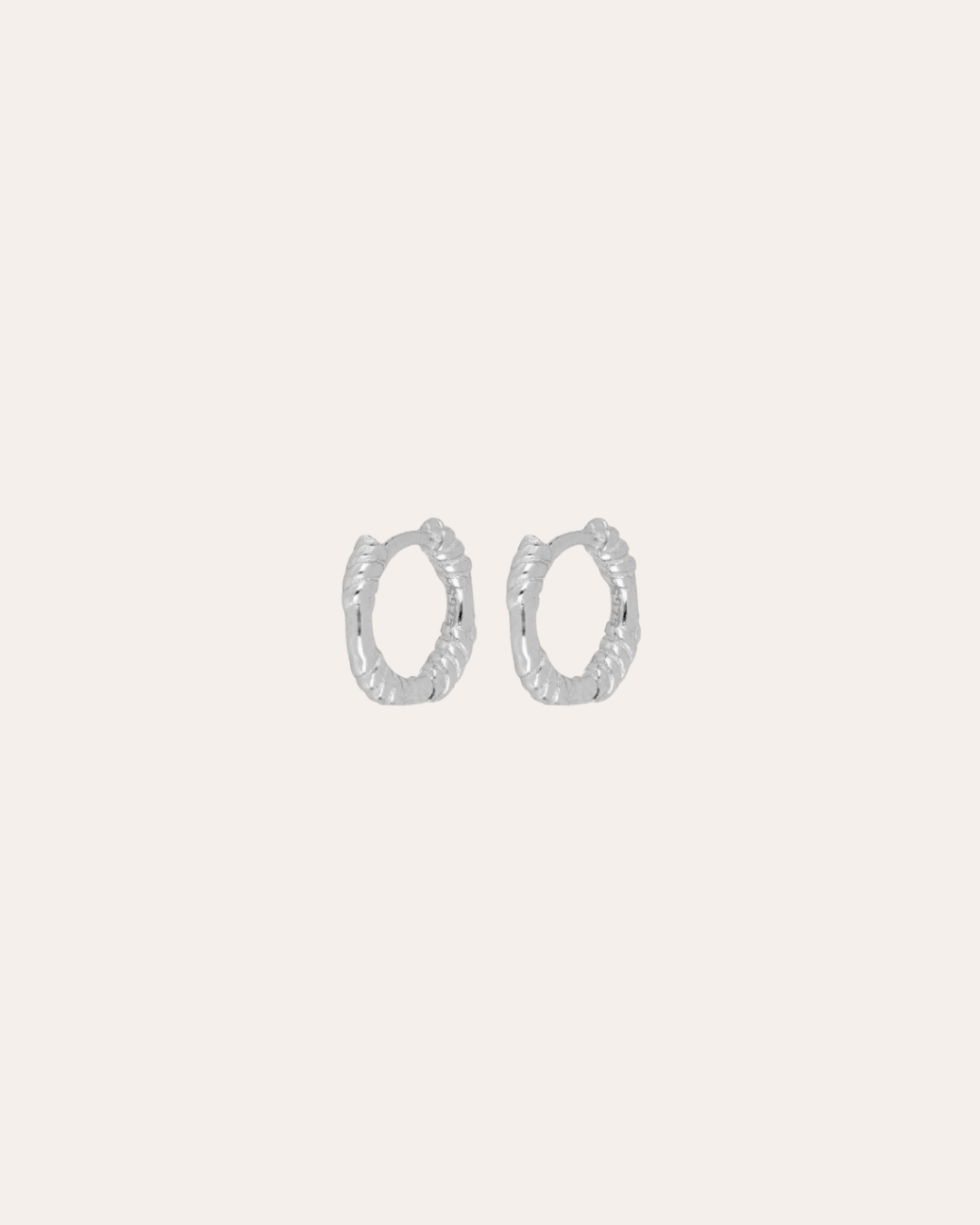 heylove PENDIENTES PENDIENTES MINI ROPE HOOPS 10MM