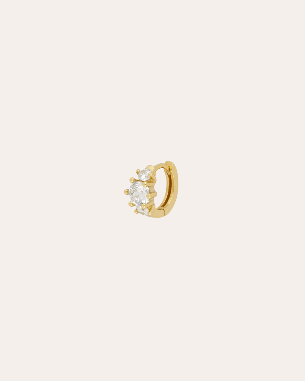 heylove PENDIENTES PENDIENTES MINI TRIPLE CZ HOOPS