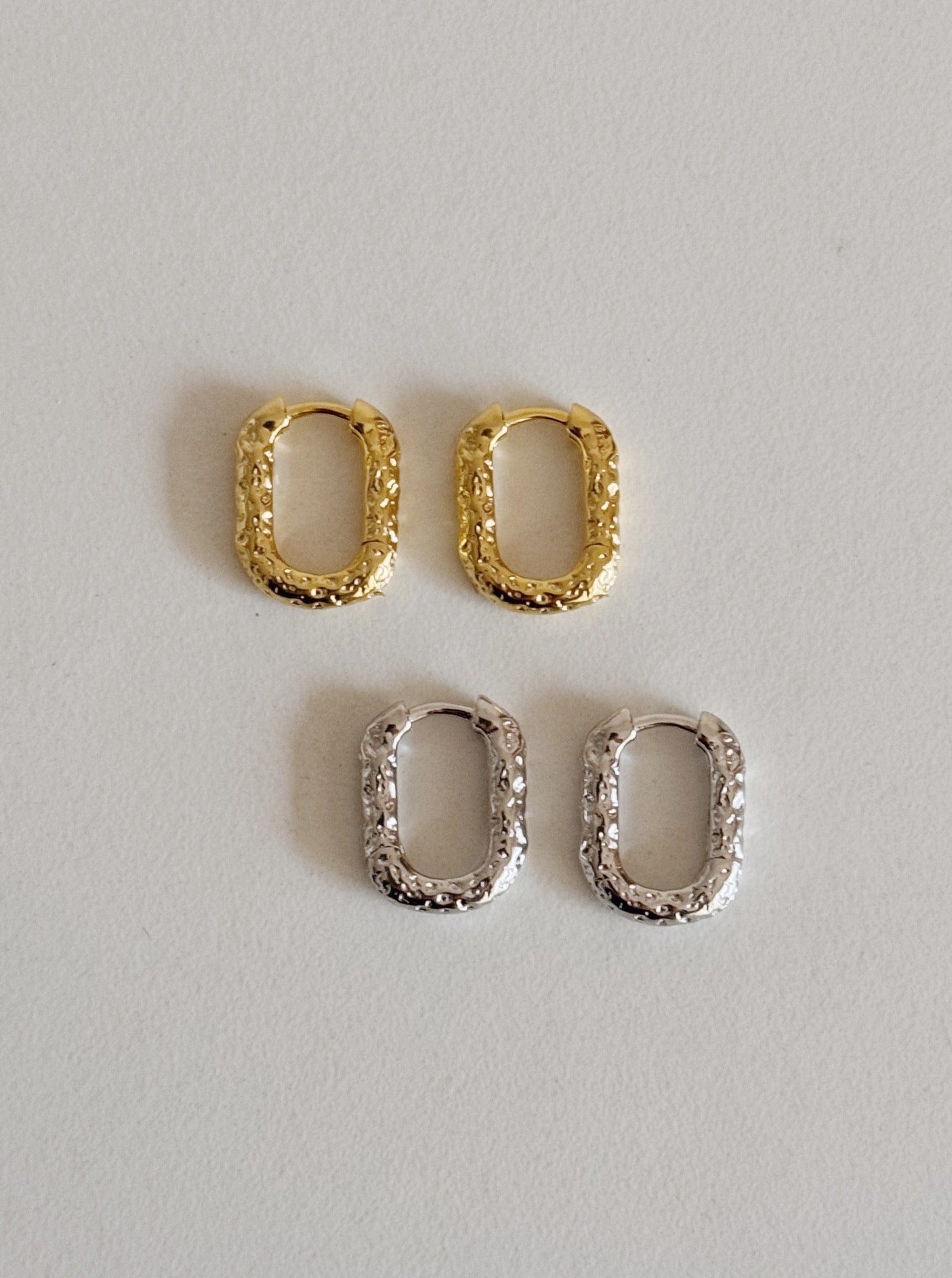 PENDIENTESheylovePENDIENTES RECTANGLE MELT HOOPS | HEYLOVE