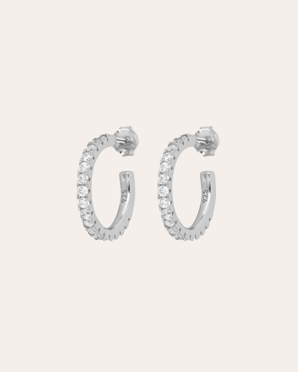 heylove PENDIENTES PENDIENTES RIO WHITE HOOPS