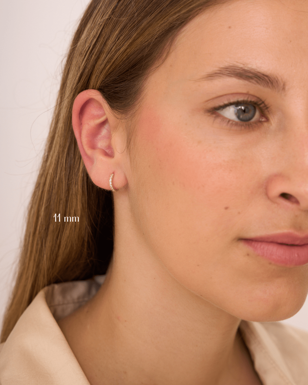 heylove PENDIENTES PENDIENTES RIVIERE HOOPS 8 TAMAÑOS